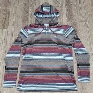 Volcom Men's Multicolor Striped Hoodie